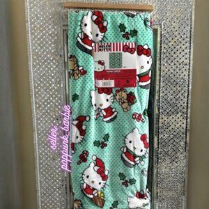 Hello Kitty Christmas Blanket 60x70 Teddy Bear Santa Holiday Throw NWT Soft Plus